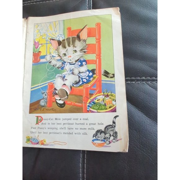 Animal Mother Goose 1942 Ruth E. Newton  Whitman Publishing Co. - Picture 8 of 10